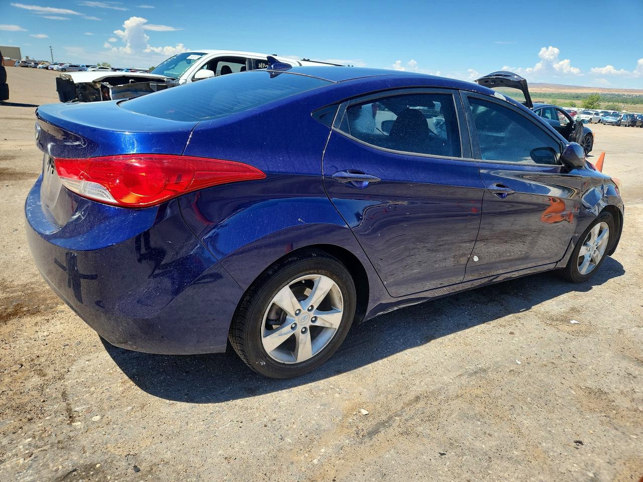 2012 Hyundai Elantra Gls Blue vin: 5NPDH4AE6CH105421
