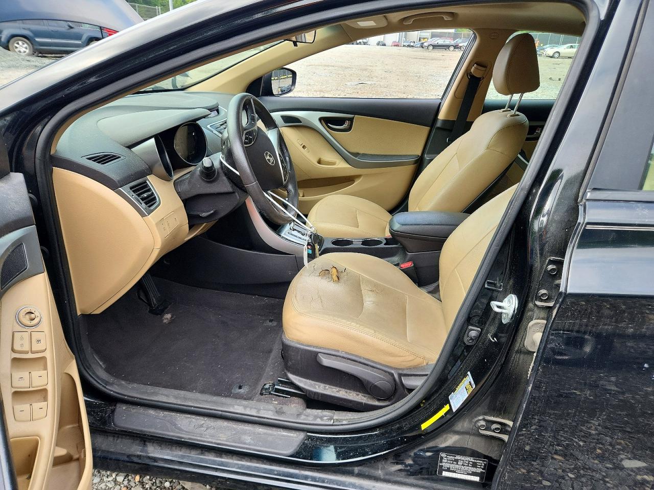2012 Hyundai Elantra Limited Black vin: 5NPDH4AE6CH111039