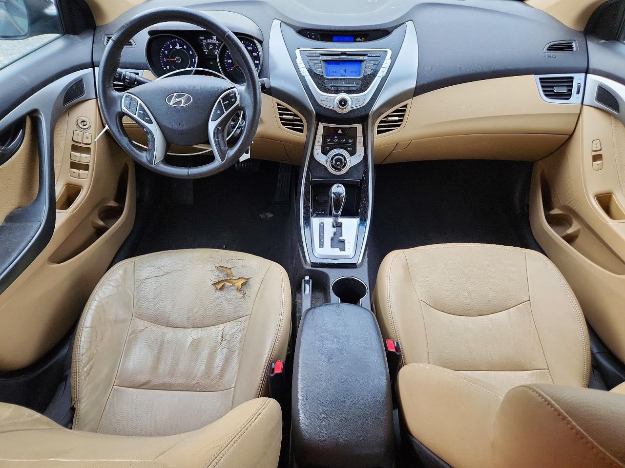2012 Hyundai Elantra Limited Black vin: 5NPDH4AE6CH111039