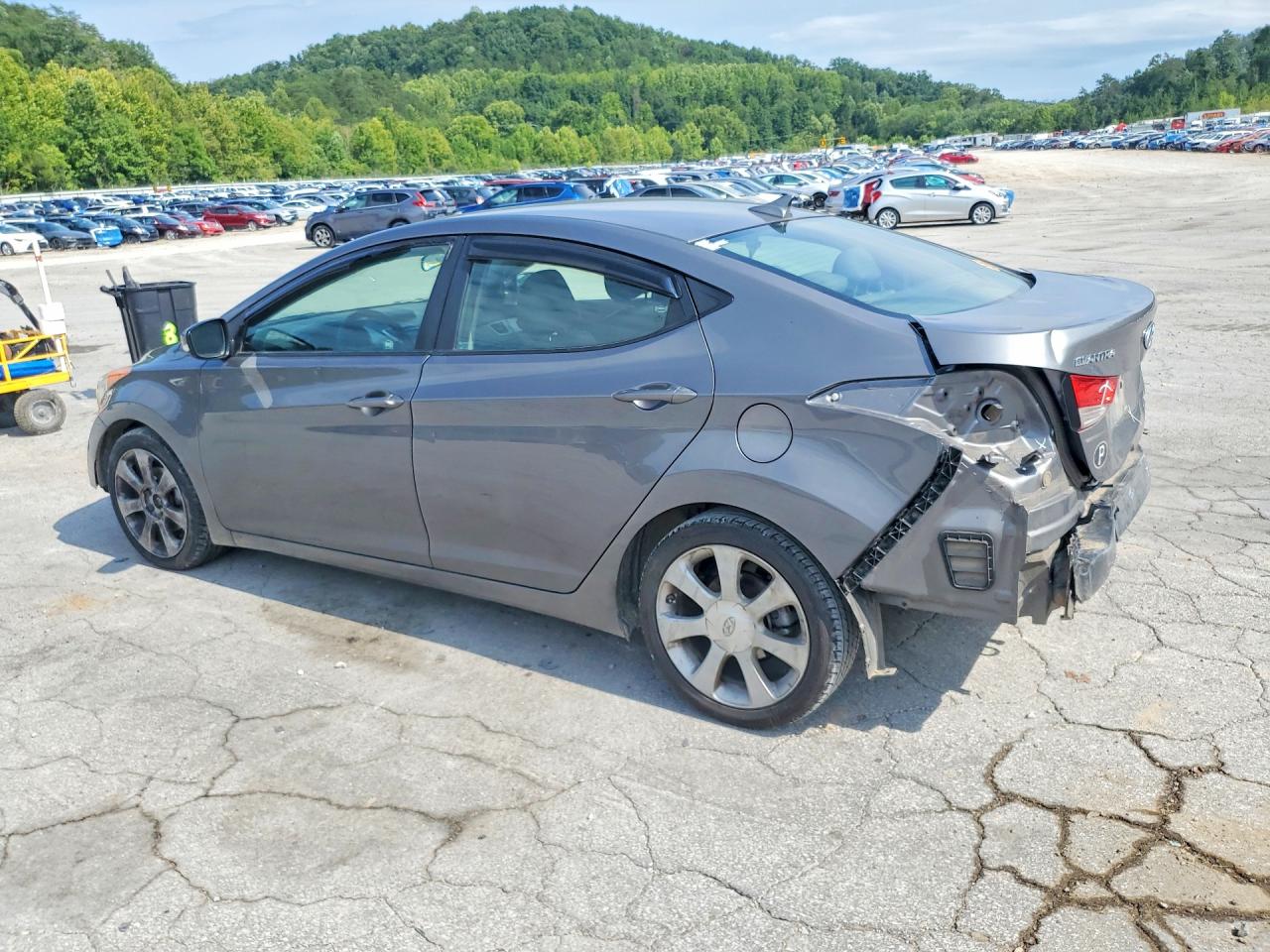 2012 Hyundai Elantra Limited Gray vin: 5NPDH4AE6CH111221