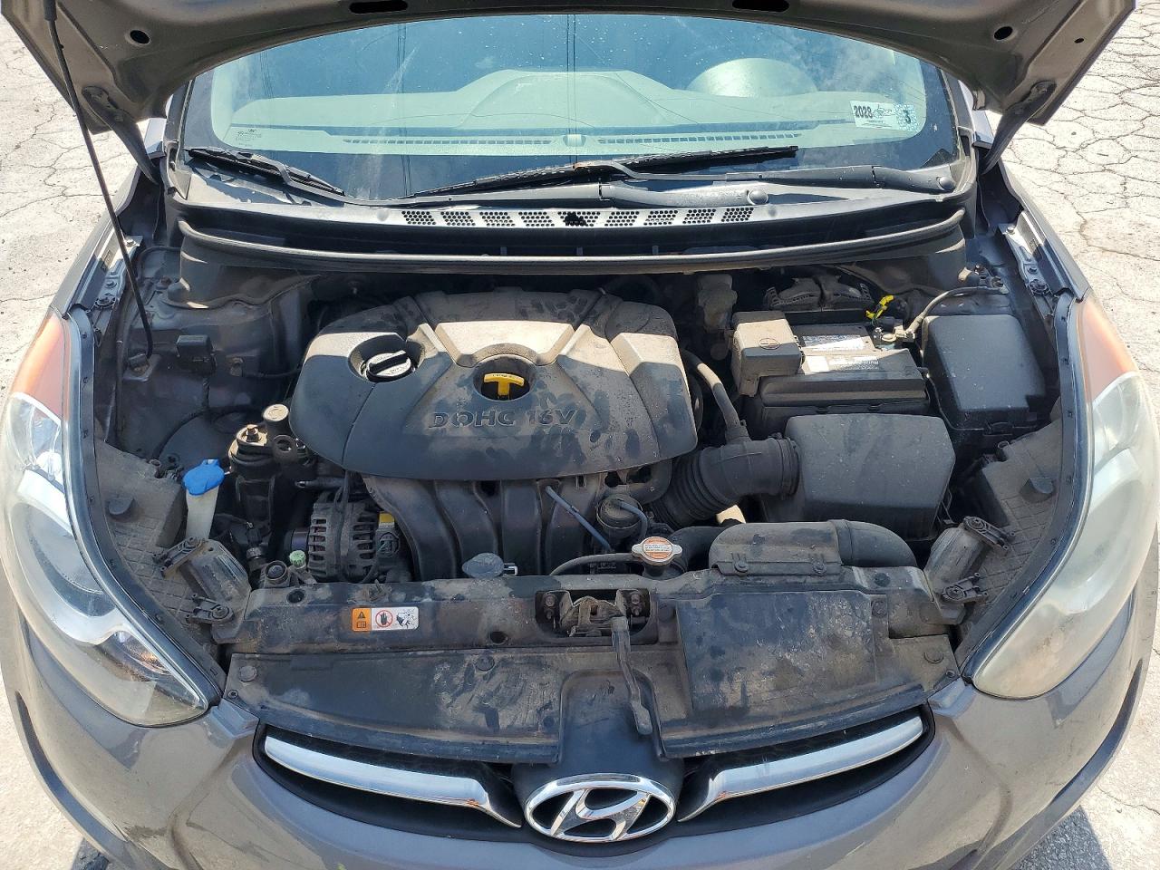 2012 Hyundai Elantra Limited Gray vin: 5NPDH4AE6CH111221