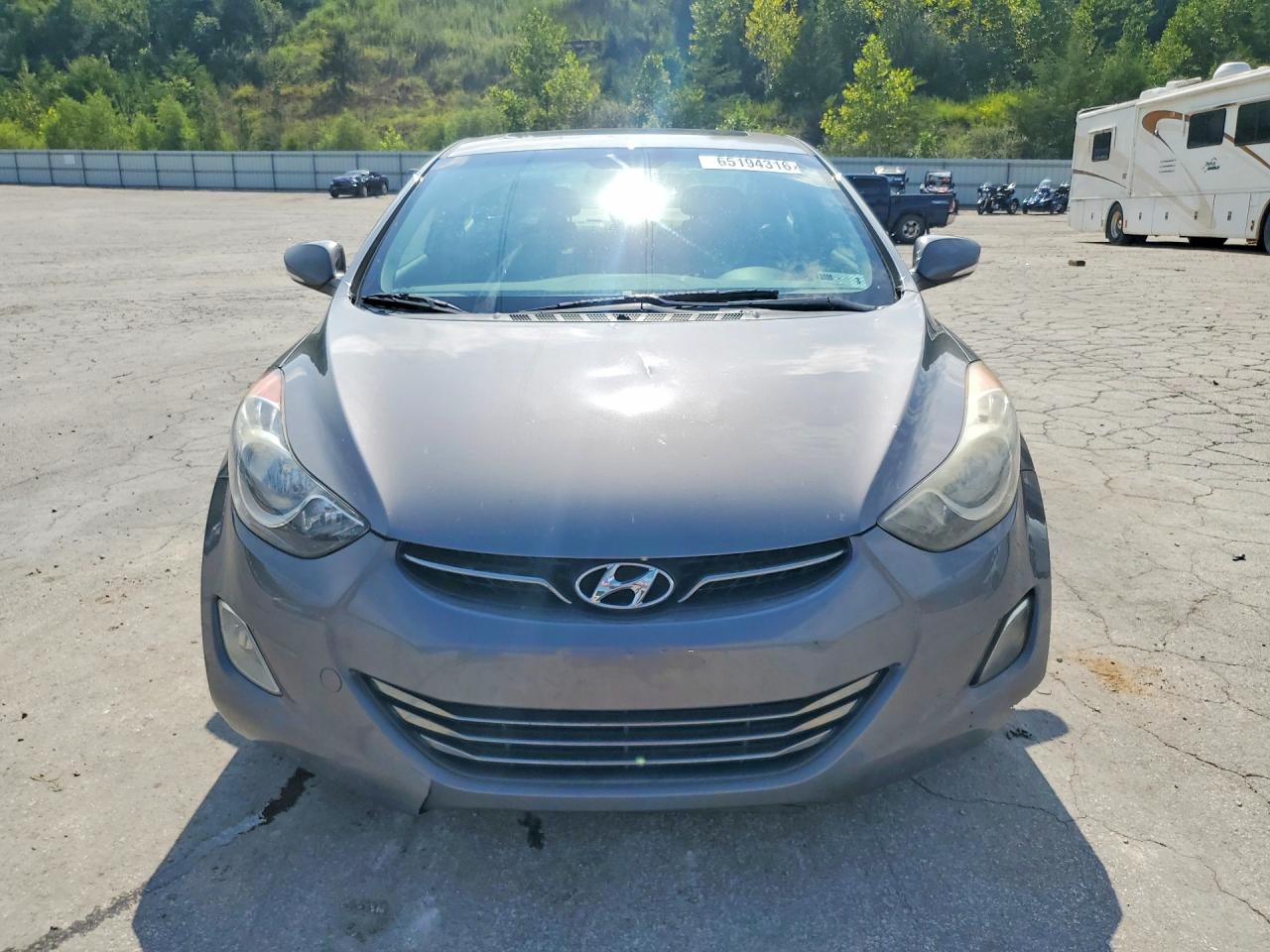 2012 Hyundai Elantra Limited Gray vin: 5NPDH4AE6CH111221