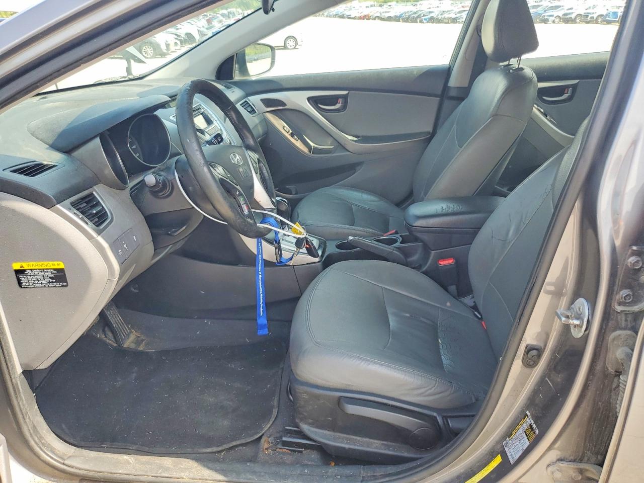 2012 Hyundai Elantra Limited Gray vin: 5NPDH4AE6CH111221