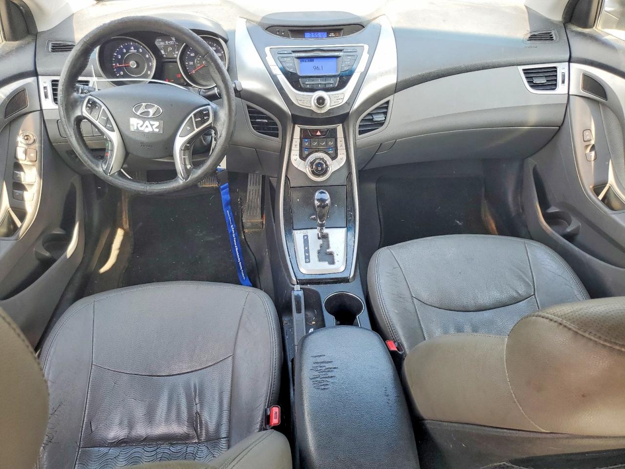 2012 Hyundai Elantra Limited Gray vin: 5NPDH4AE6CH111221