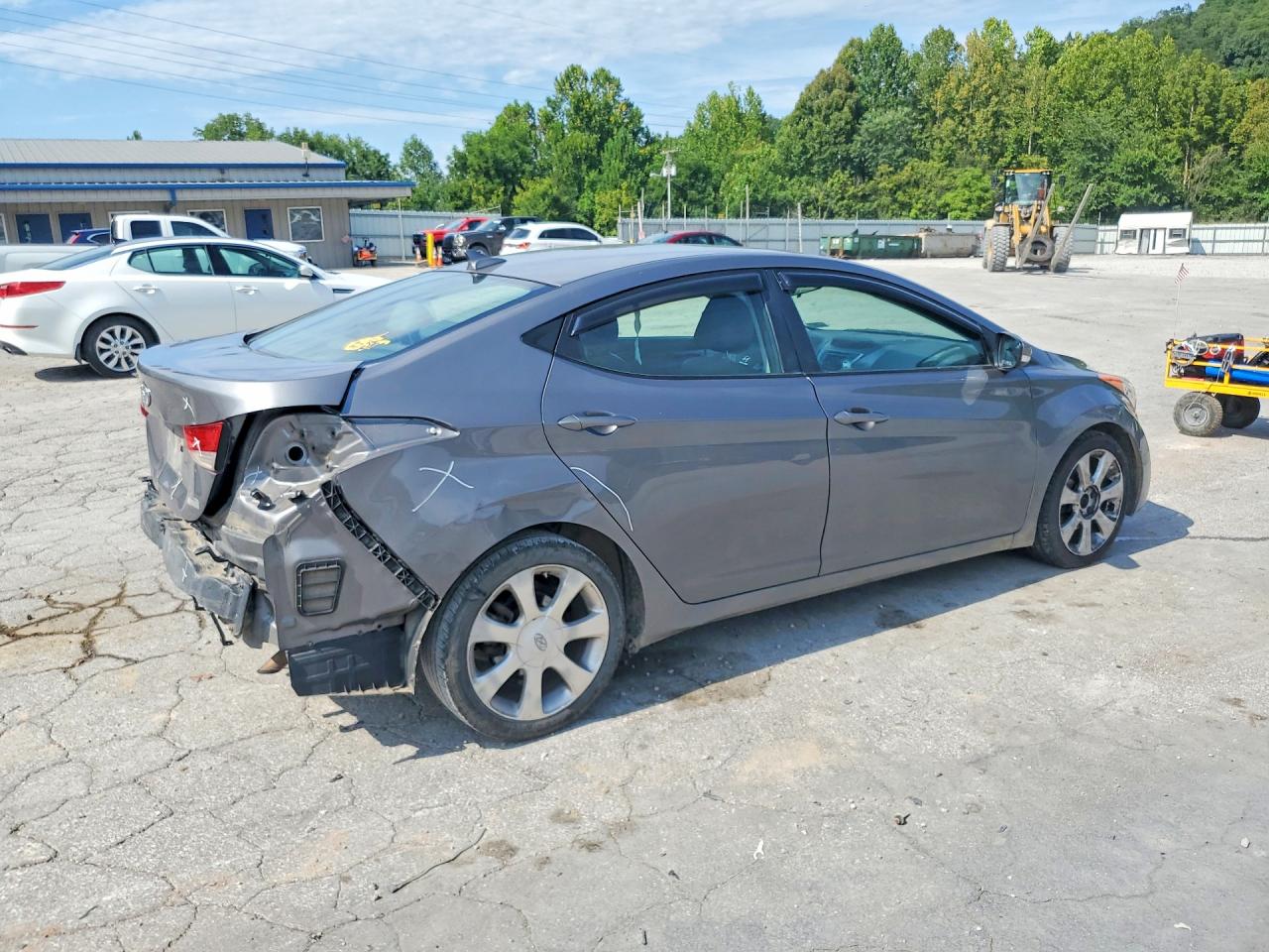 2012 Hyundai Elantra Limited Gray vin: 5NPDH4AE6CH111221