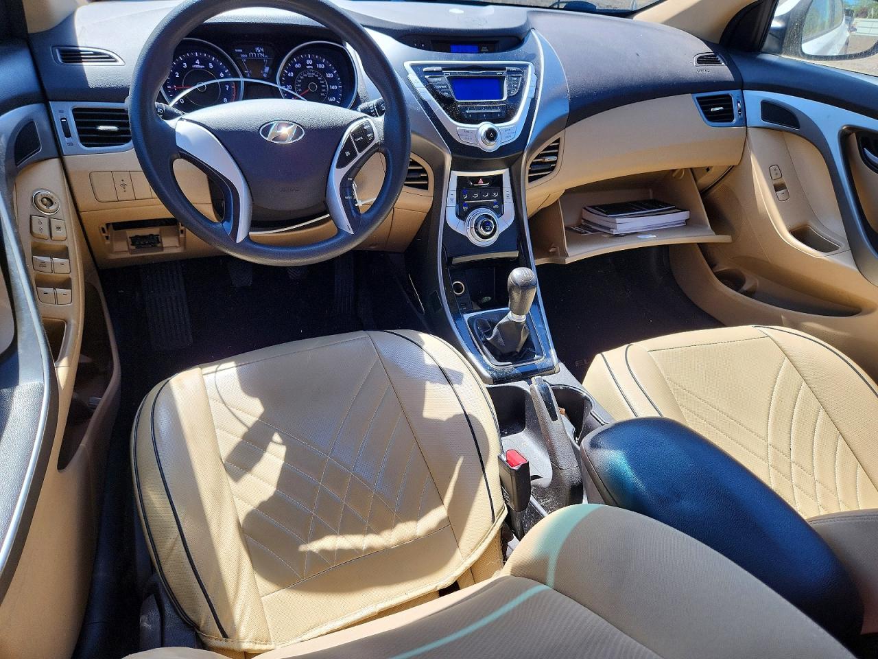 2012 Hyundai Elantra Gls White vin: 5NPDH4AE6CH116158