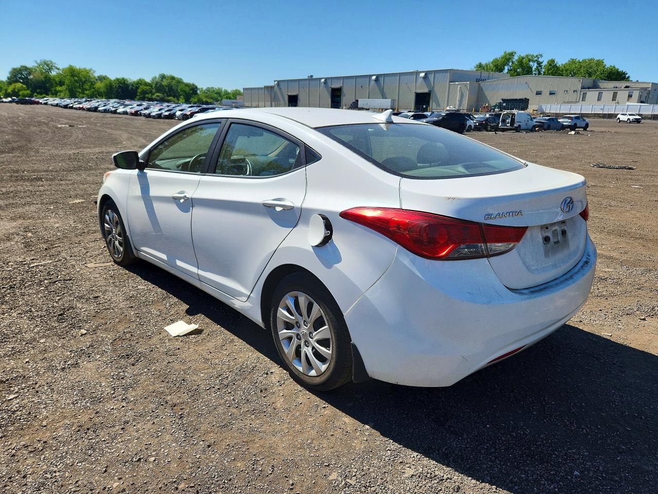2012 Hyundai Elantra Gls White vin: 5NPDH4AE6CH116158