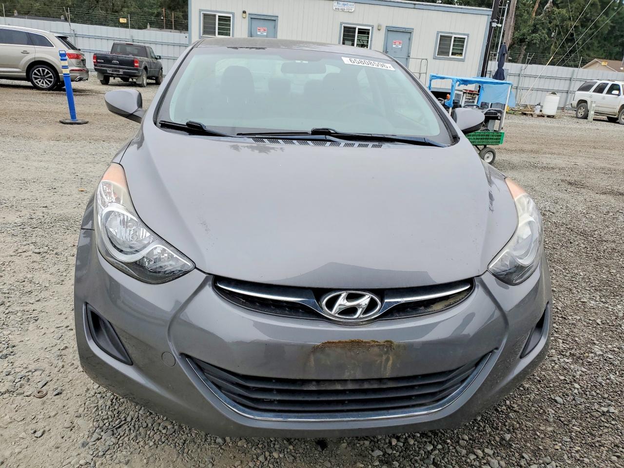 2012 Hyundai Elantra Gls Gray vin: 5NPDH4AE6CH117617