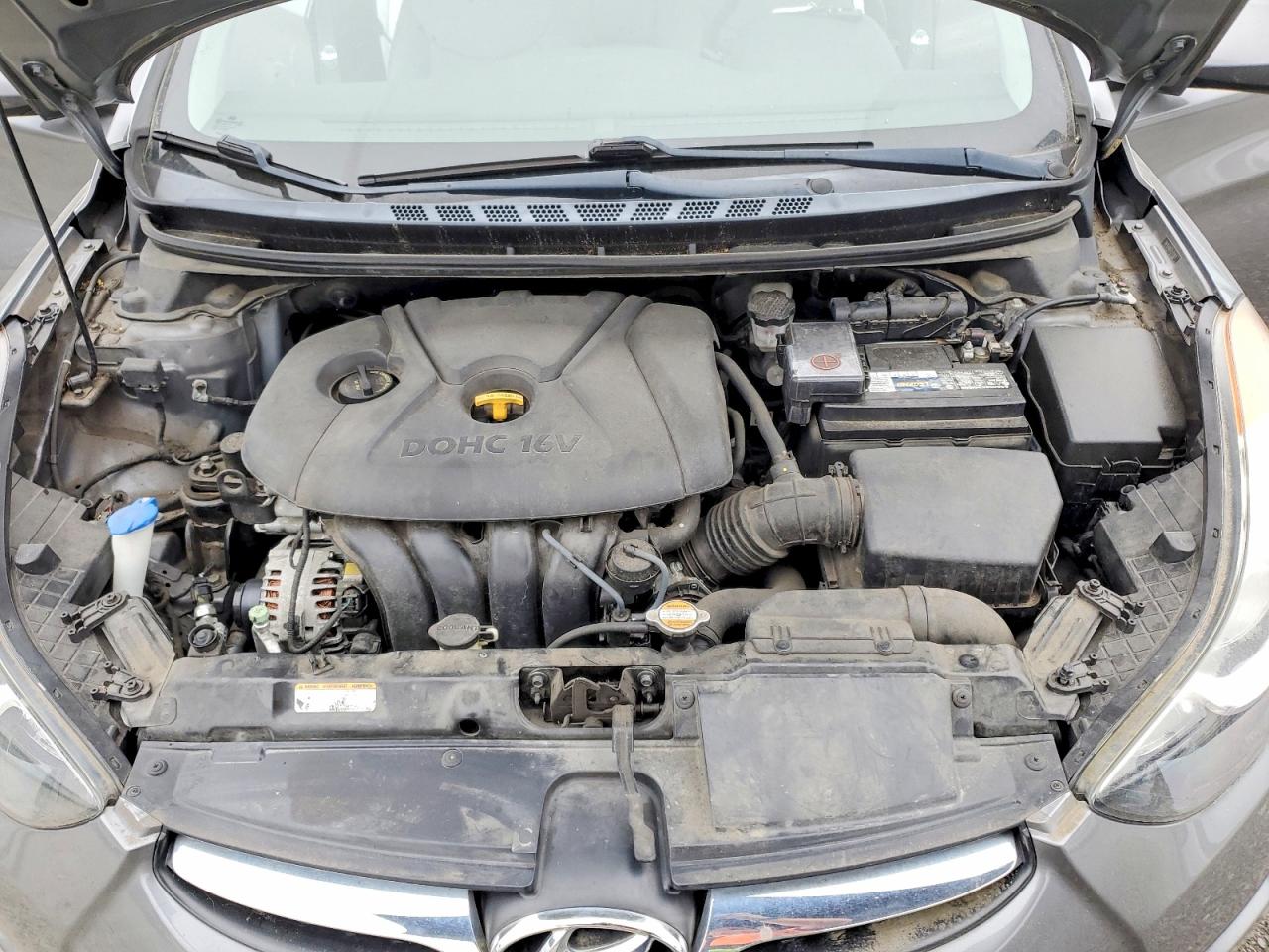 2012 Hyundai Elantra Gls Gray vin: 5NPDH4AE6CH117617