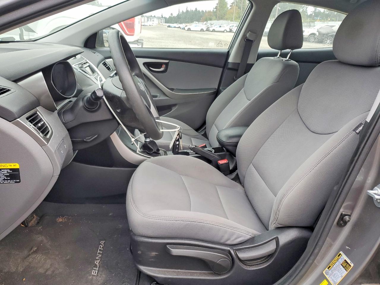 2012 Hyundai Elantra Gls Gray vin: 5NPDH4AE6CH117617