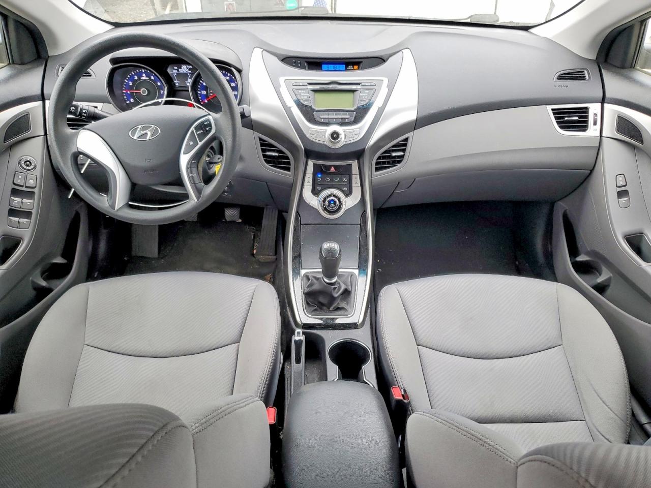 2012 Hyundai Elantra Gls Gray vin: 5NPDH4AE6CH117617