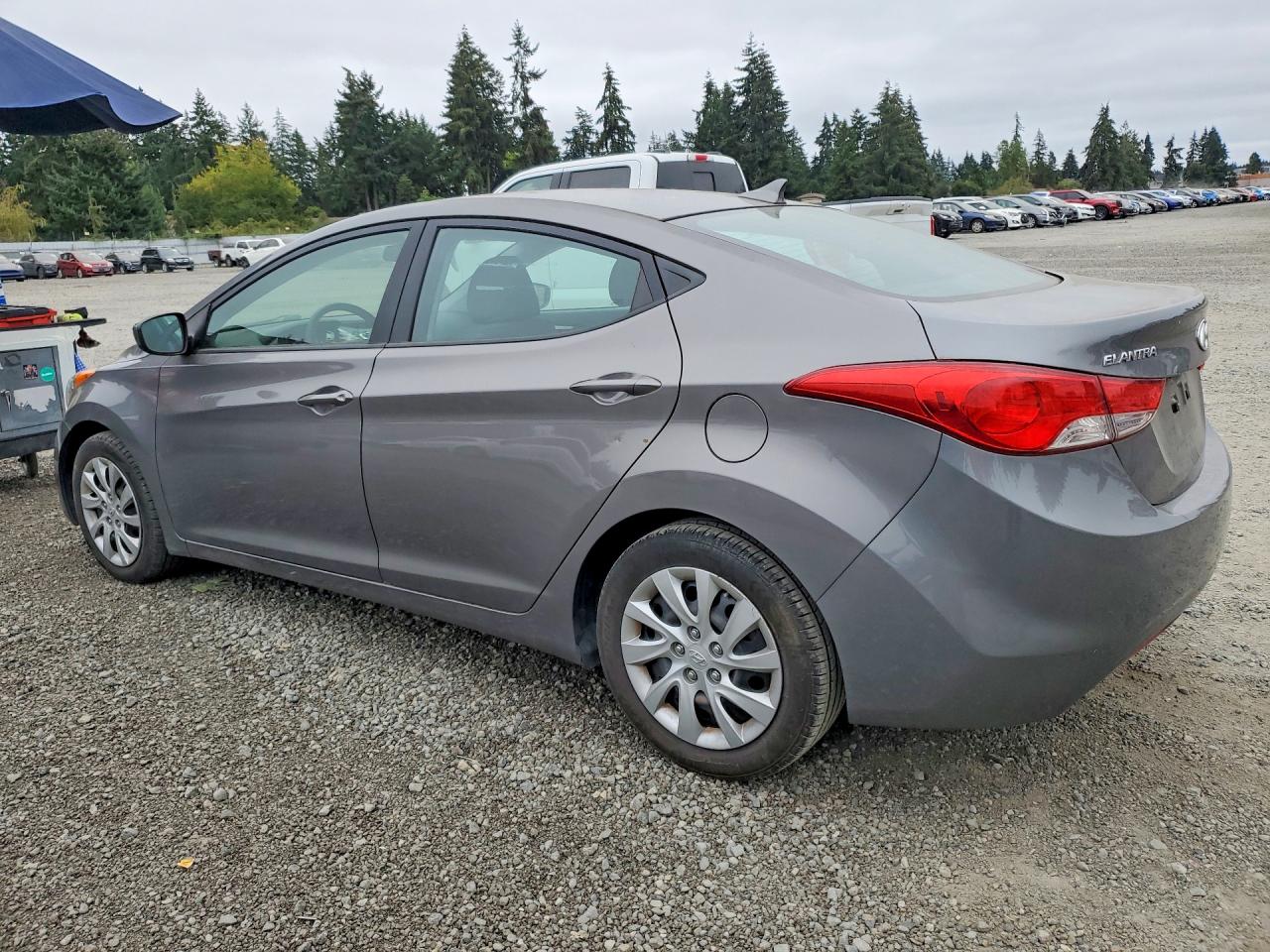 2012 Hyundai Elantra Gls Gray vin: 5NPDH4AE6CH117617
