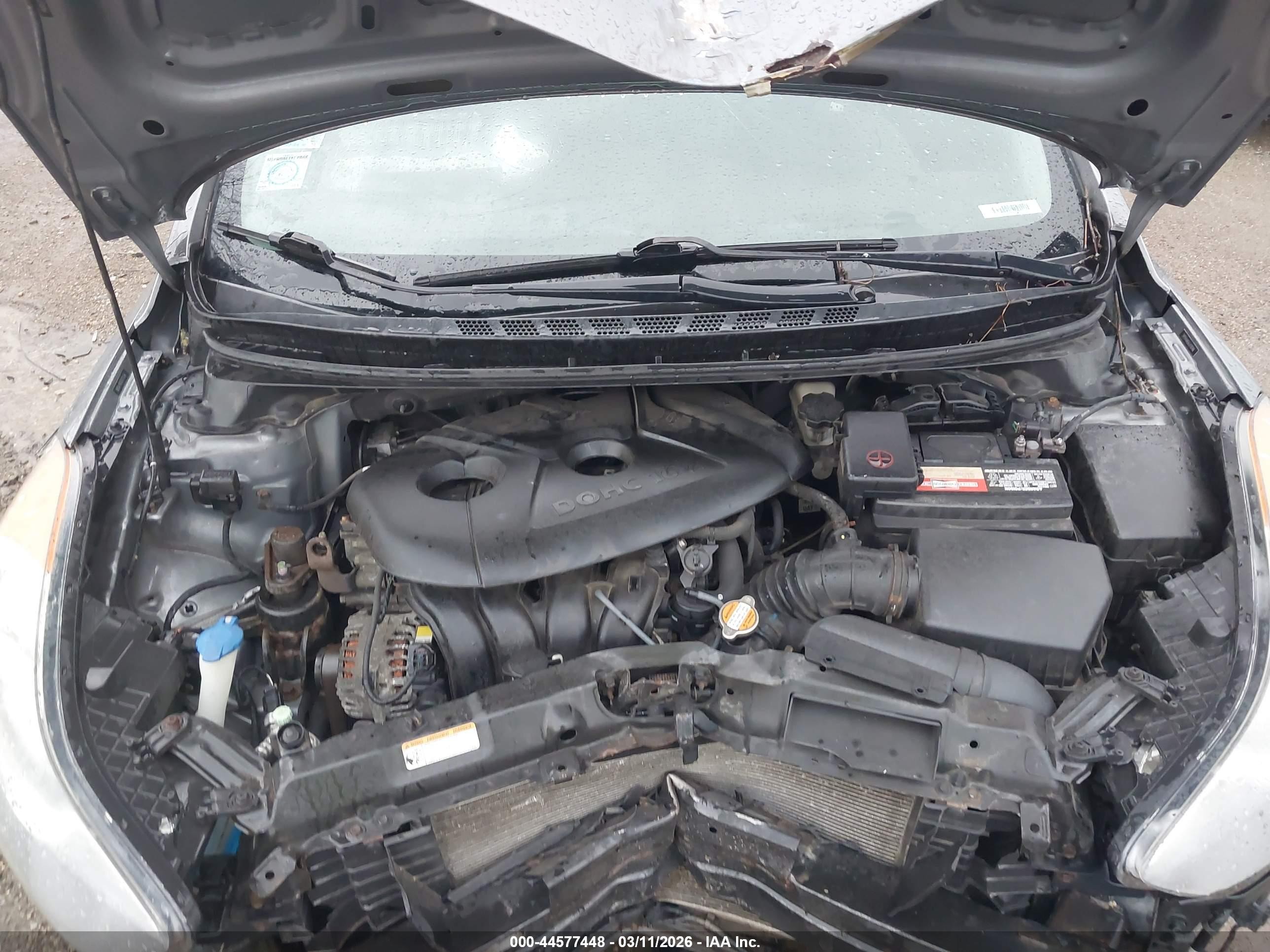 2012 Hyundai Elantra Gls Gray vin: 5NPDH4AE6CH118766