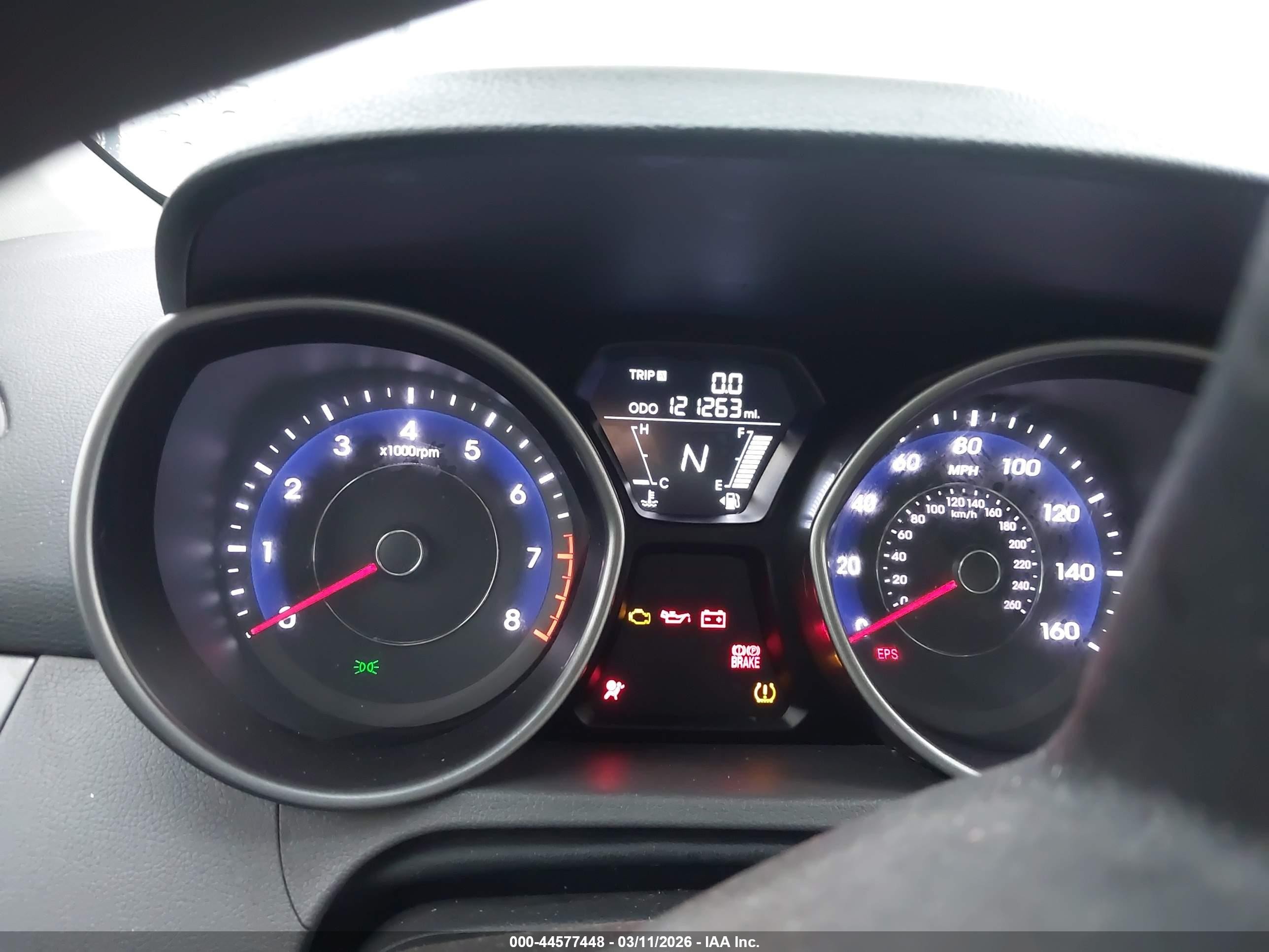 2012 Hyundai Elantra Gls Gray vin: 5NPDH4AE6CH118766