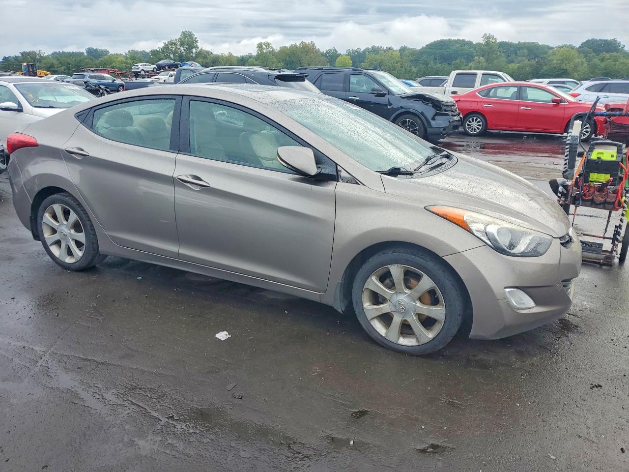 2012 Hyundai Elantra Limited Brown vin: 5NPDH4AE6CH132473