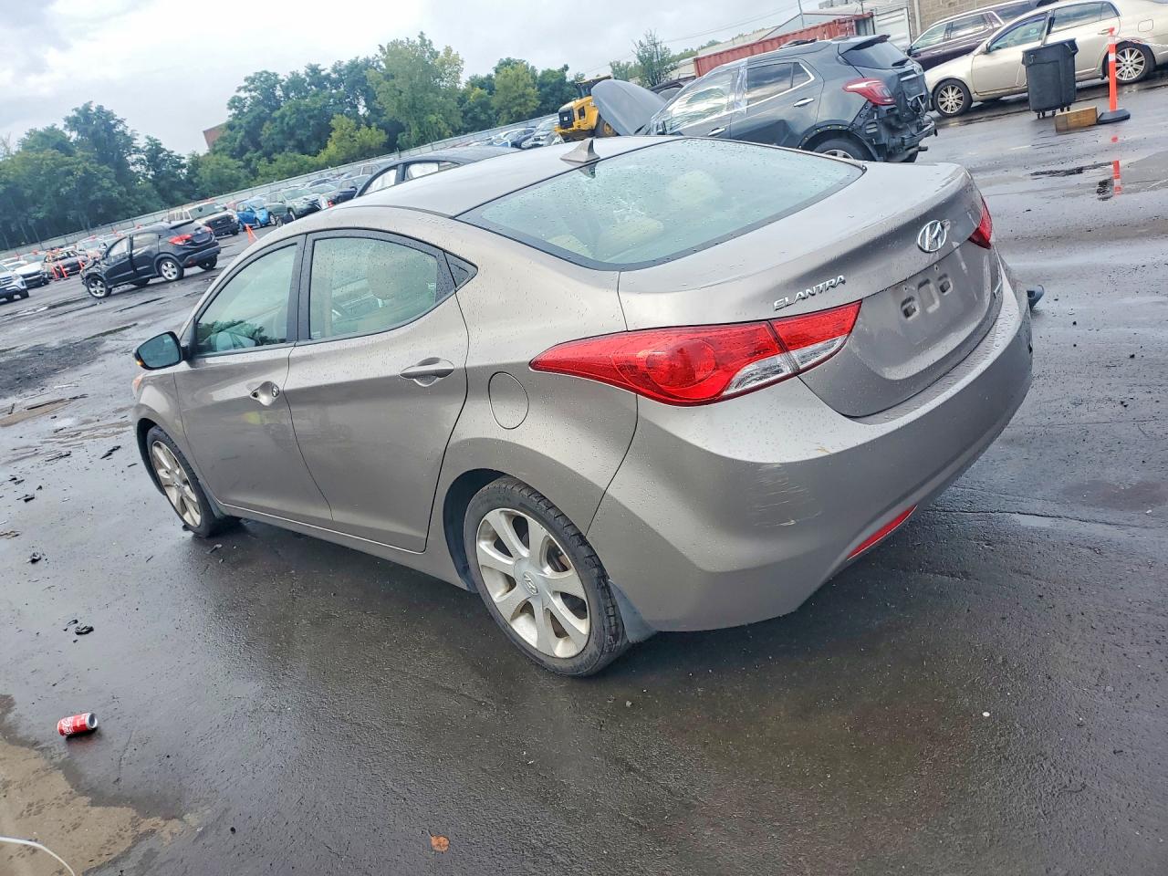 2012 Hyundai Elantra Limited Brown vin: 5NPDH4AE6CH132473