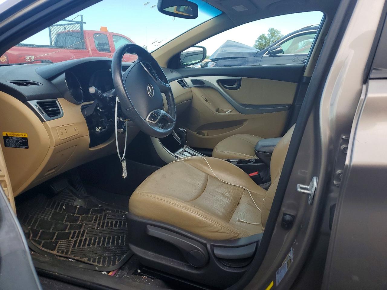 2012 Hyundai Elantra Limited Brown vin: 5NPDH4AE6CH132473