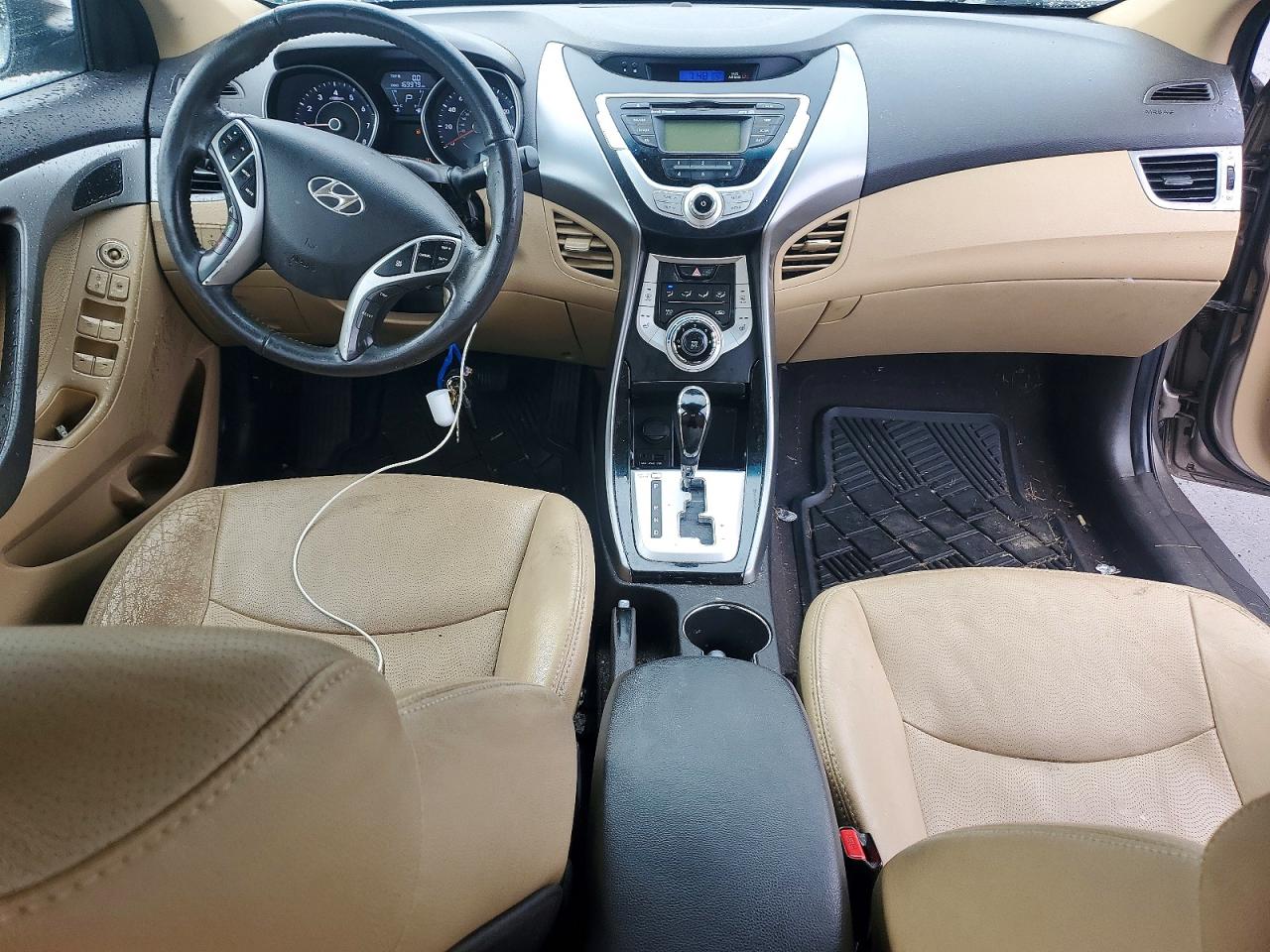 2012 Hyundai Elantra Limited Brown vin: 5NPDH4AE6CH132473