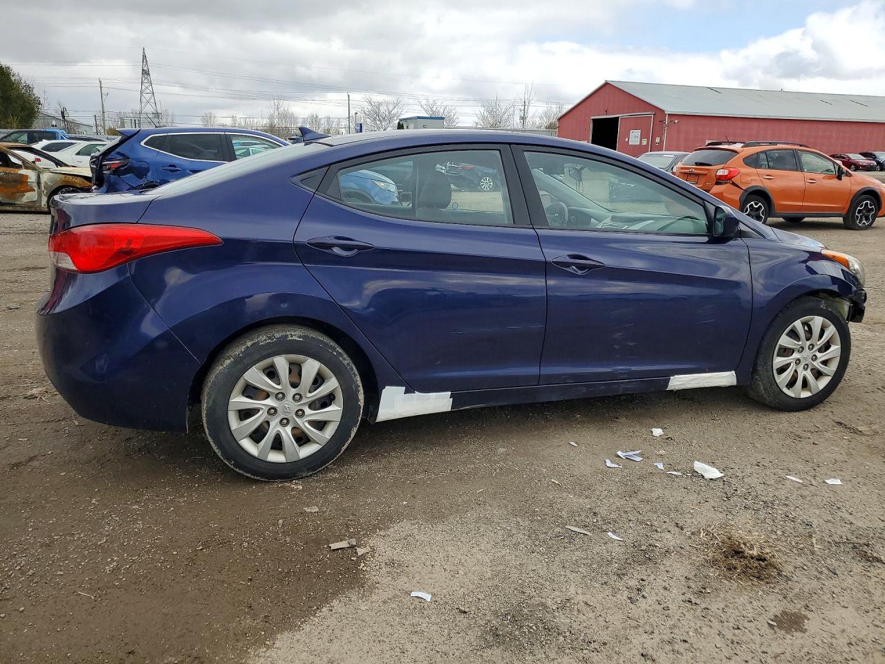2012 Hyundai Elantra Gls Blue vin: 5NPDH4AE6CH133493
