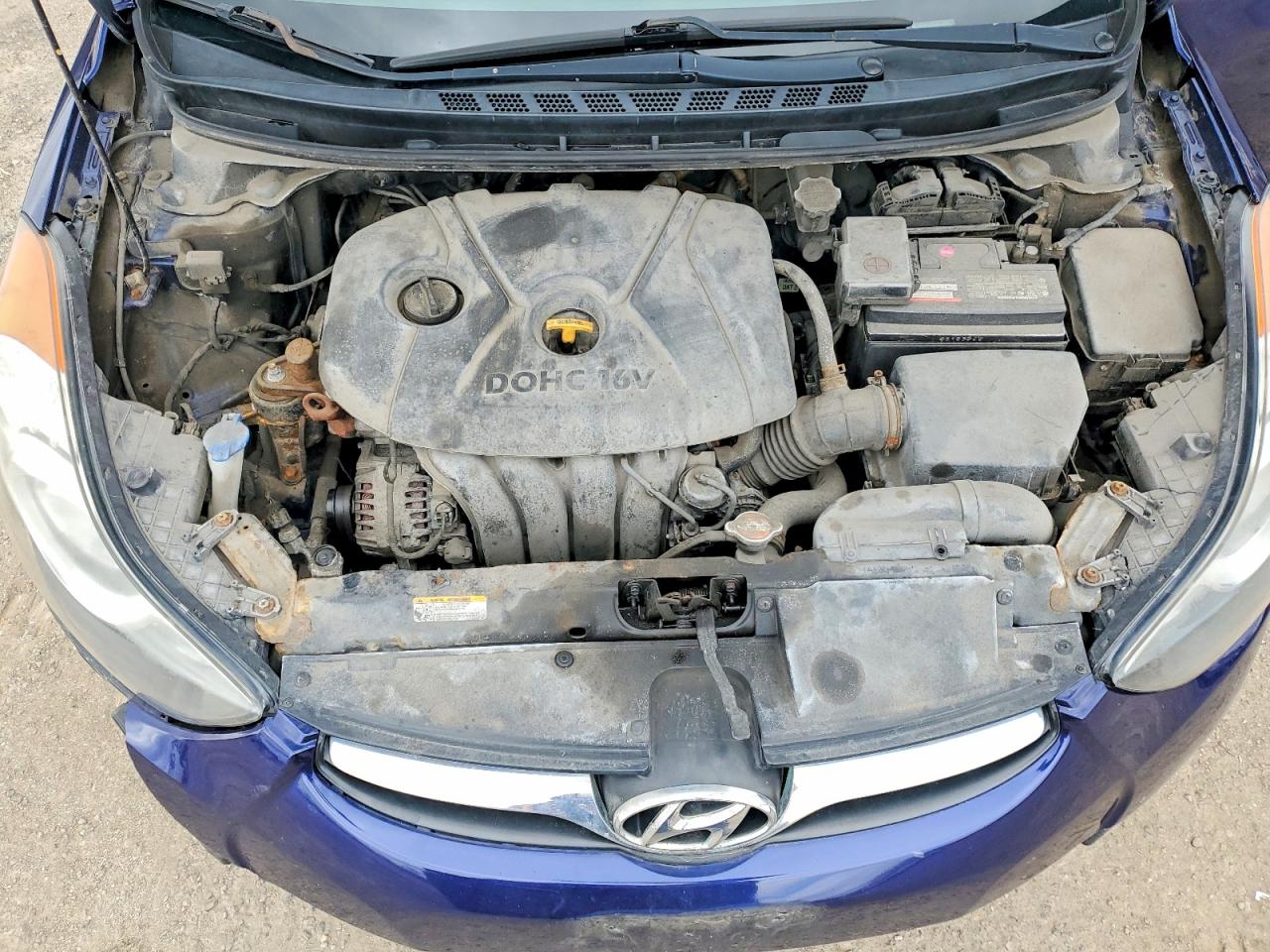 2012 Hyundai Elantra Gls Blue vin: 5NPDH4AE6CH133493