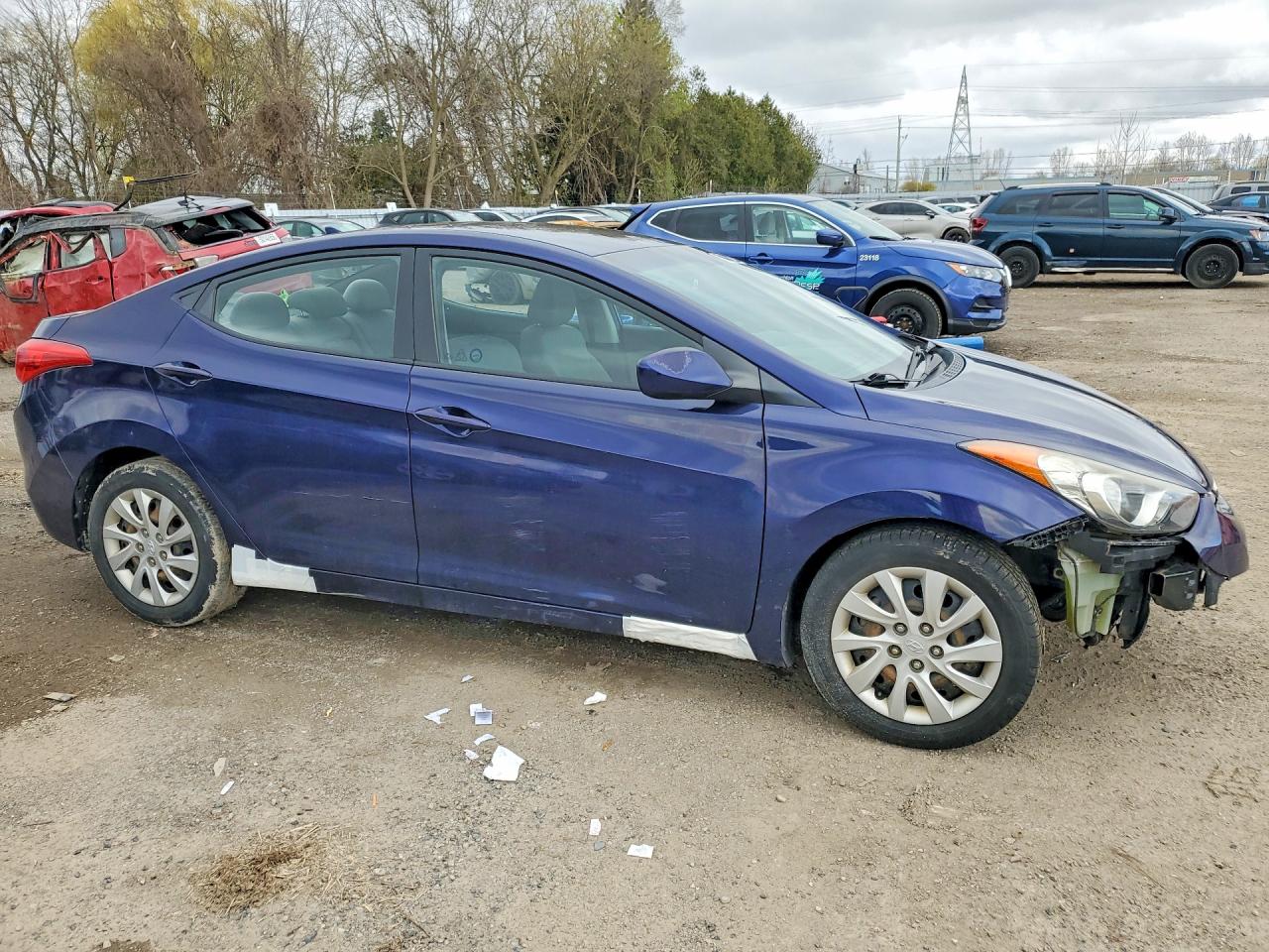 2012 Hyundai Elantra Gls Blue vin: 5NPDH4AE6CH133493
