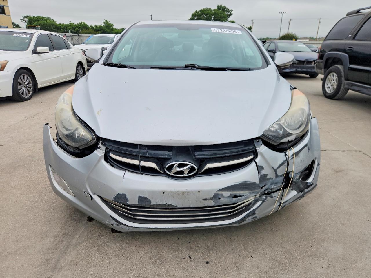 2012 Hyundai Elantra Limited Silver vin: 5NPDH4AE6CH136085