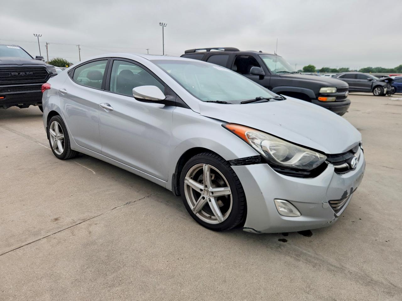 2012 Hyundai Elantra Limited Silver vin: 5NPDH4AE6CH136085
