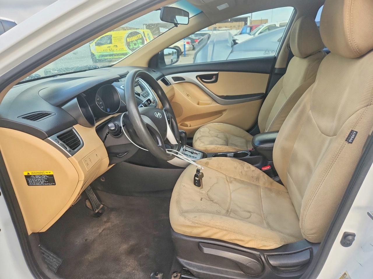 2012 Hyundai Elantra Gls White vin: 5NPDH4AE6CH138466