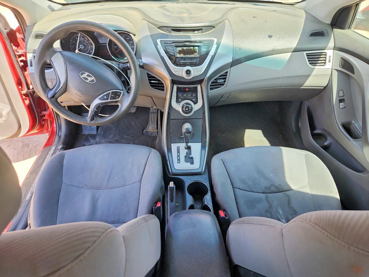 2012 Hyundai Elantra Gls Red vin: 5NPDH4AE6CH139598