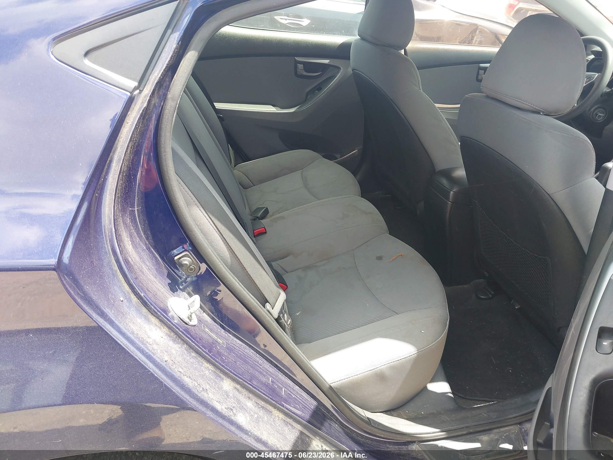 2012 Hyundai Elantra Gls Синий vin: 5NPDH4AE6CH139665