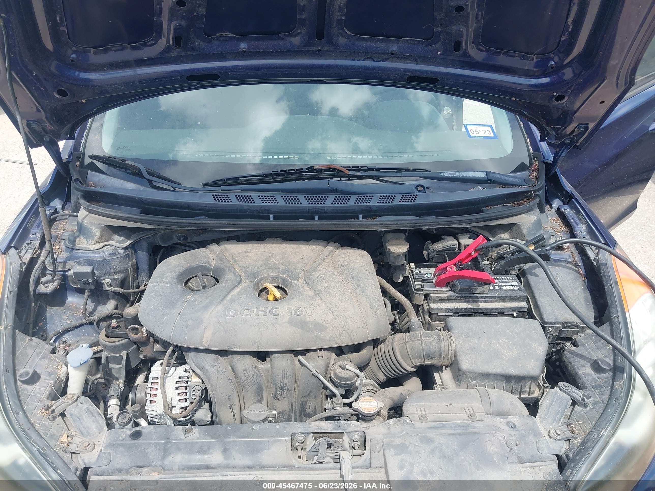 2012 Hyundai Elantra Gls Синий vin: 5NPDH4AE6CH139665