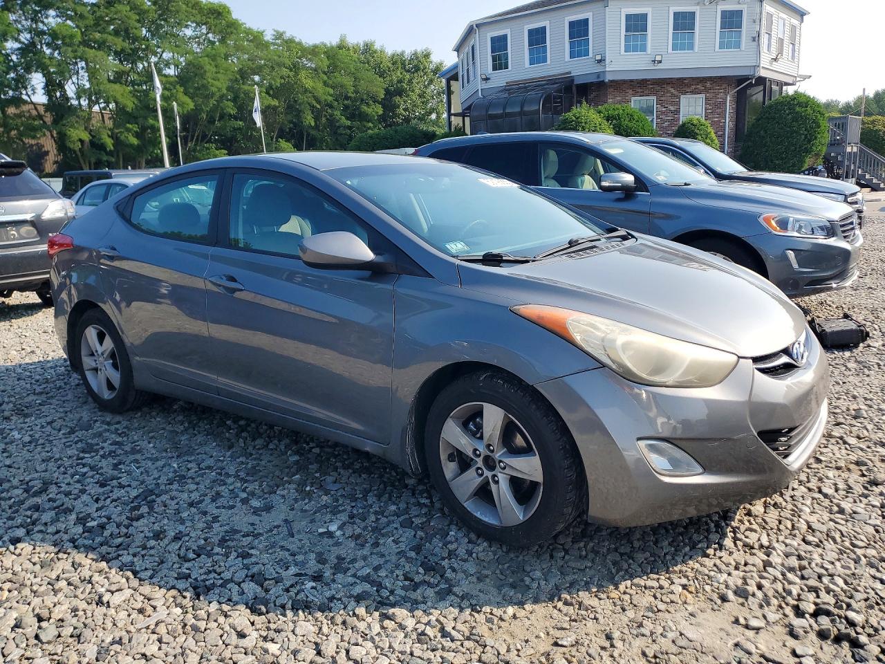 2012 Hyundai Elantra Gls Gray vin: 5NPDH4AE6CH143053