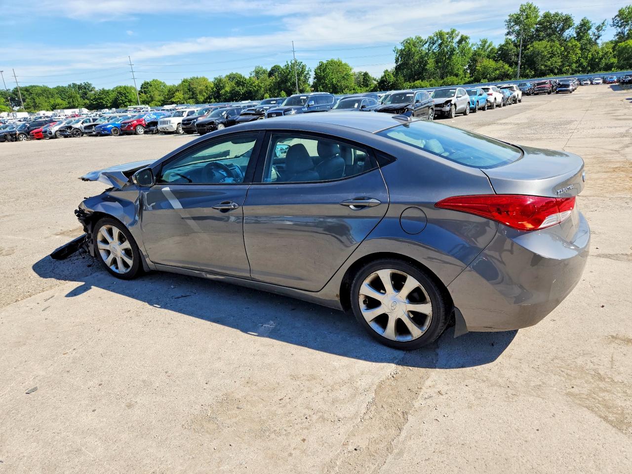 2012 Hyundai Elantra Limited Silver vin: 5NPDH4AE6CH146955