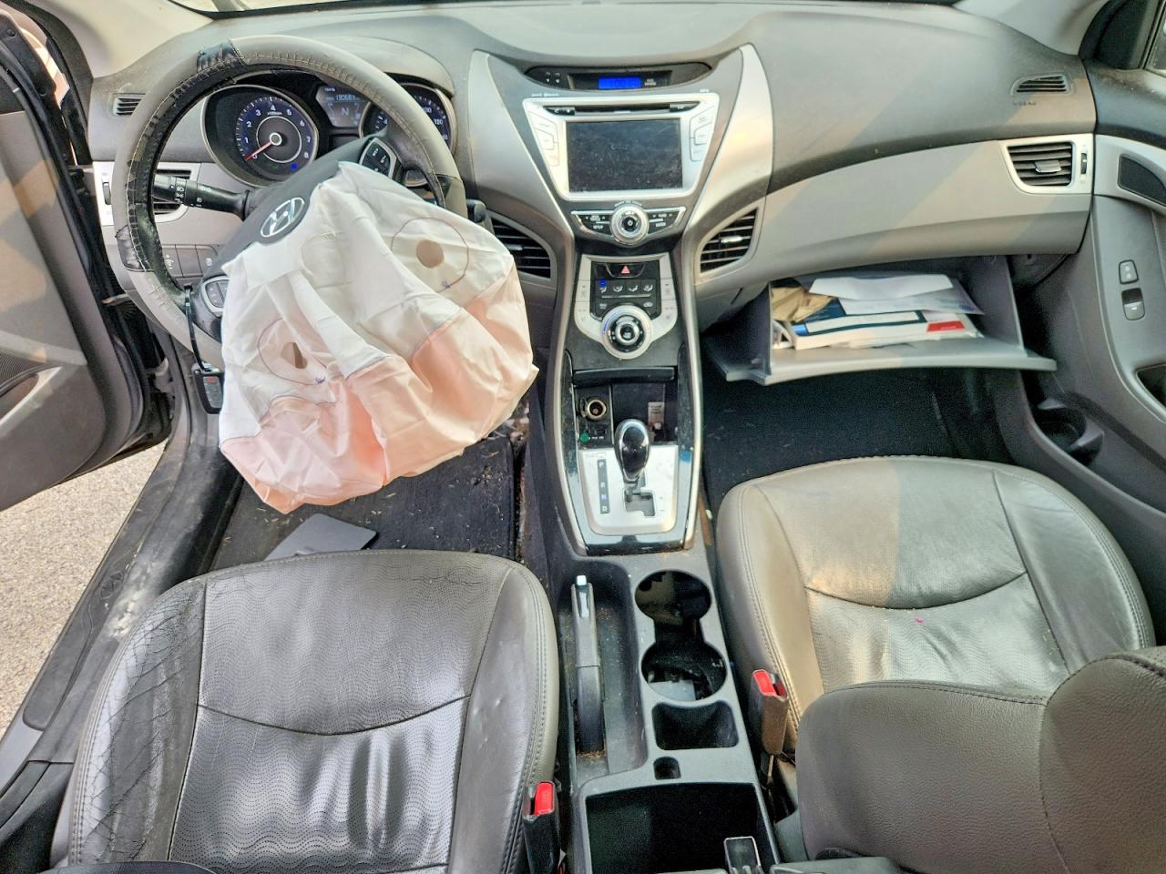 2012 Hyundai Elantra Limited Silver vin: 5NPDH4AE6CH146955