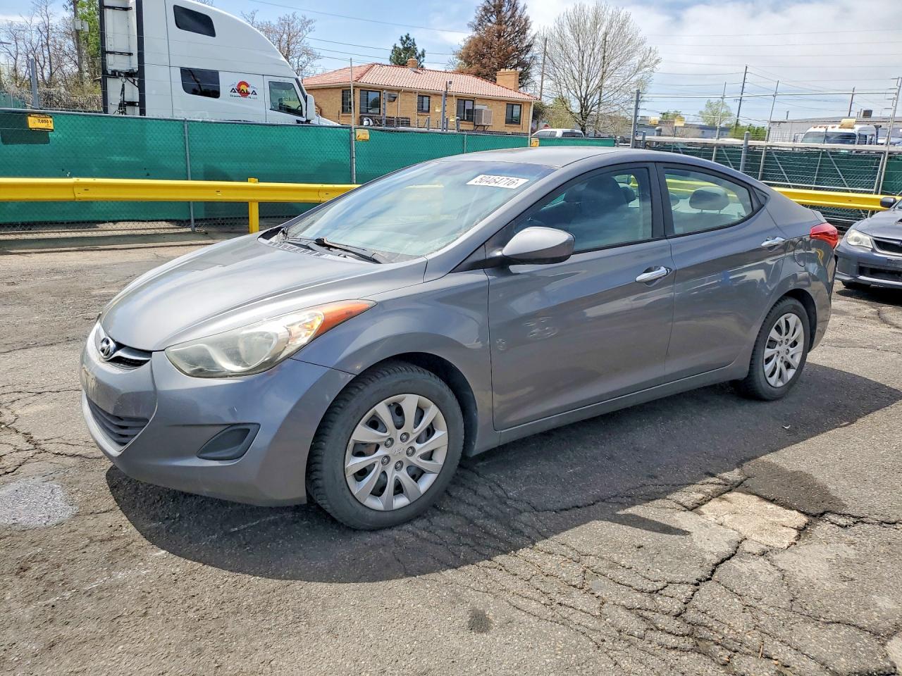 2012 Hyundai Elantra Gls Gray vin: 5NPDH4AE6CH149337