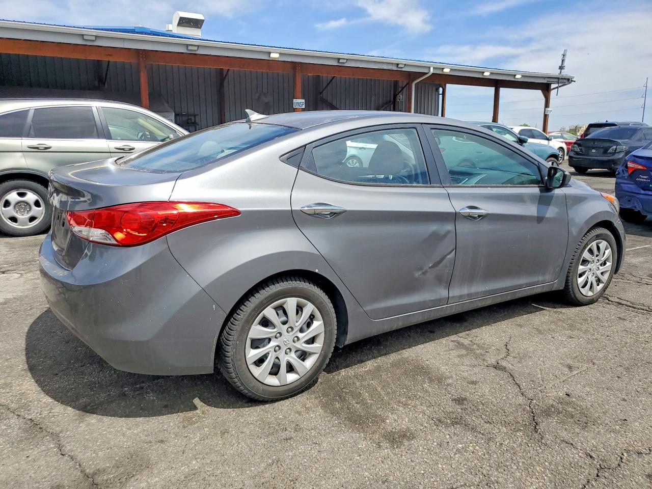 2012 Hyundai Elantra Gls Gray vin: 5NPDH4AE6CH149337