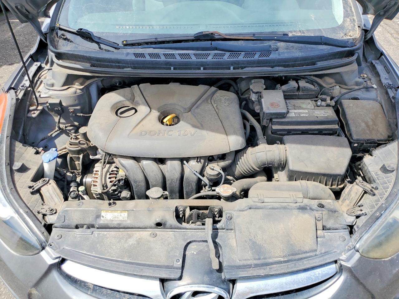 2012 Hyundai Elantra Gls Gray vin: 5NPDH4AE6CH149337