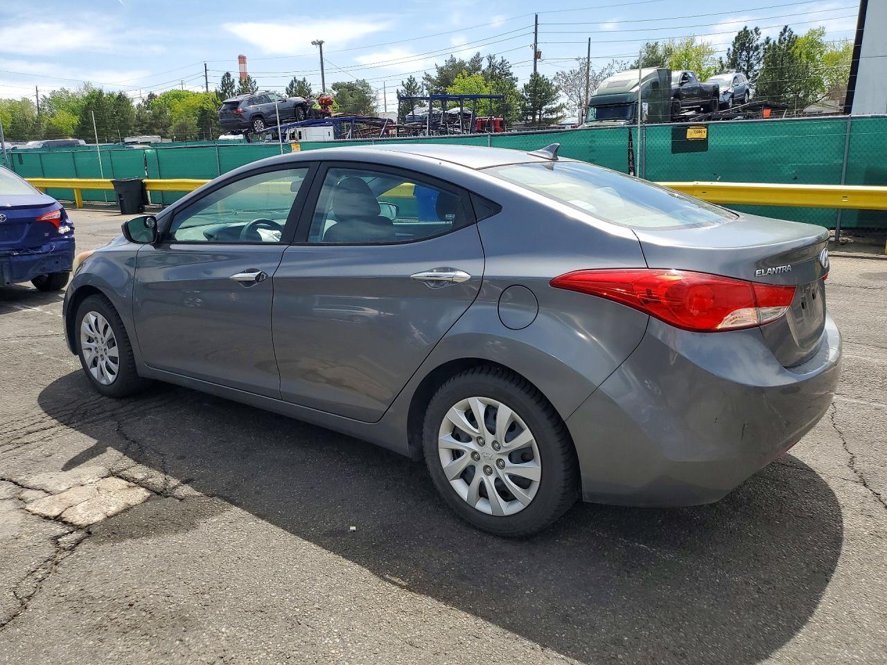 2012 Hyundai Elantra Gls Gray vin: 5NPDH4AE6CH149337