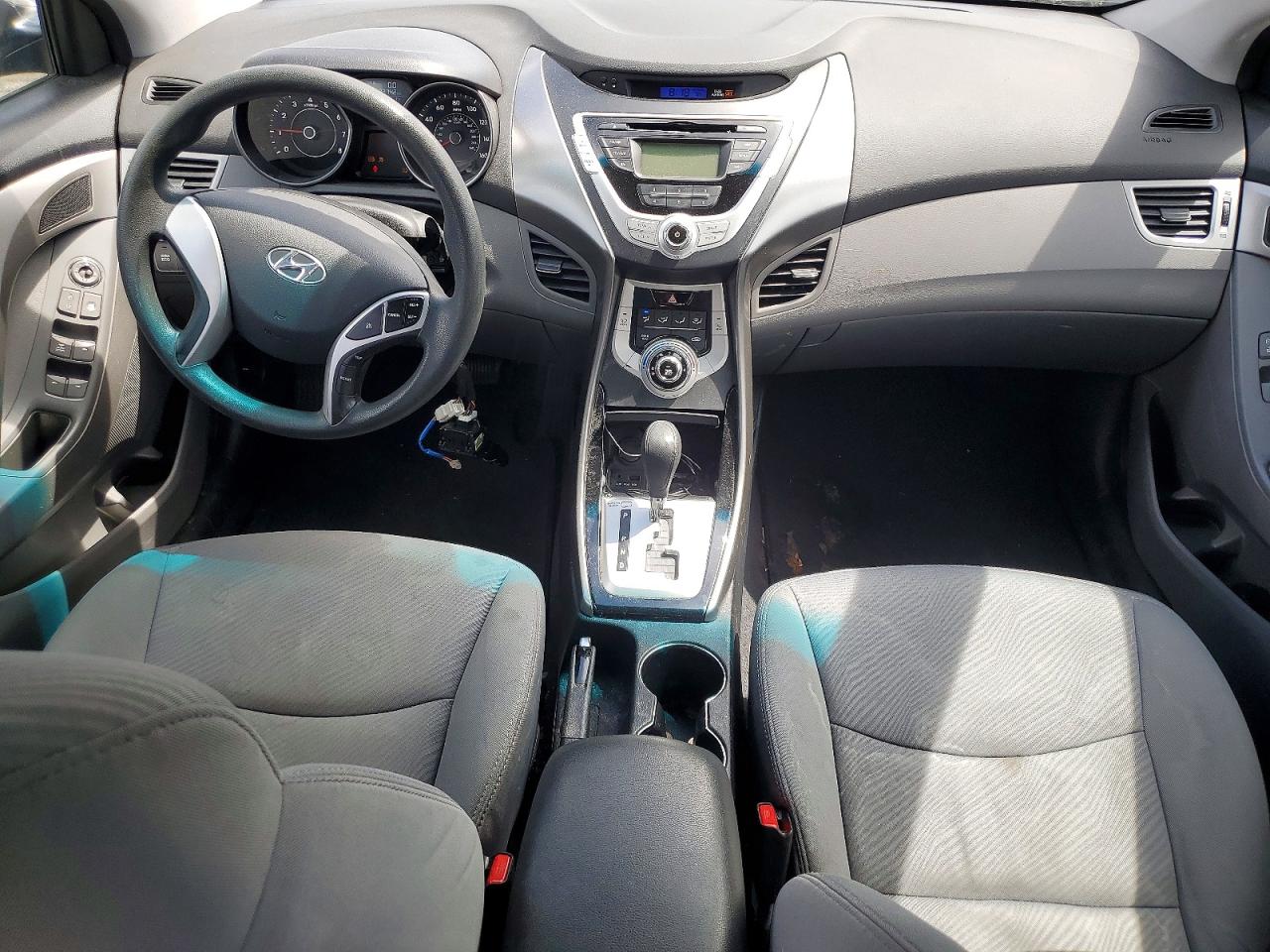 2012 Hyundai Elantra Gls Gray vin: 5NPDH4AE6CH149337