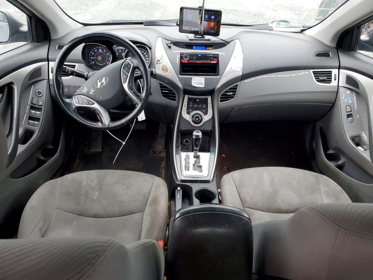 2013 Hyundai Elantra Gls Gray vin: 5NPDH4AE6DH154278