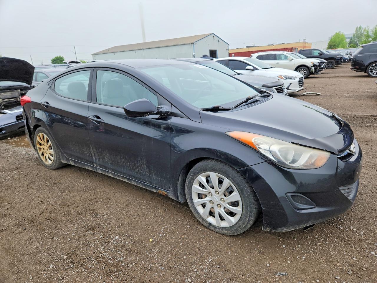 2013 Hyundai Elantra Gls Black vin: 5NPDH4AE6DH163353