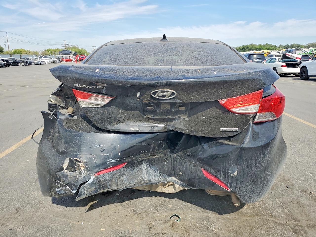 2013 Hyundai Elantra Limited Black vin: 5NPDH4AE6DH163658