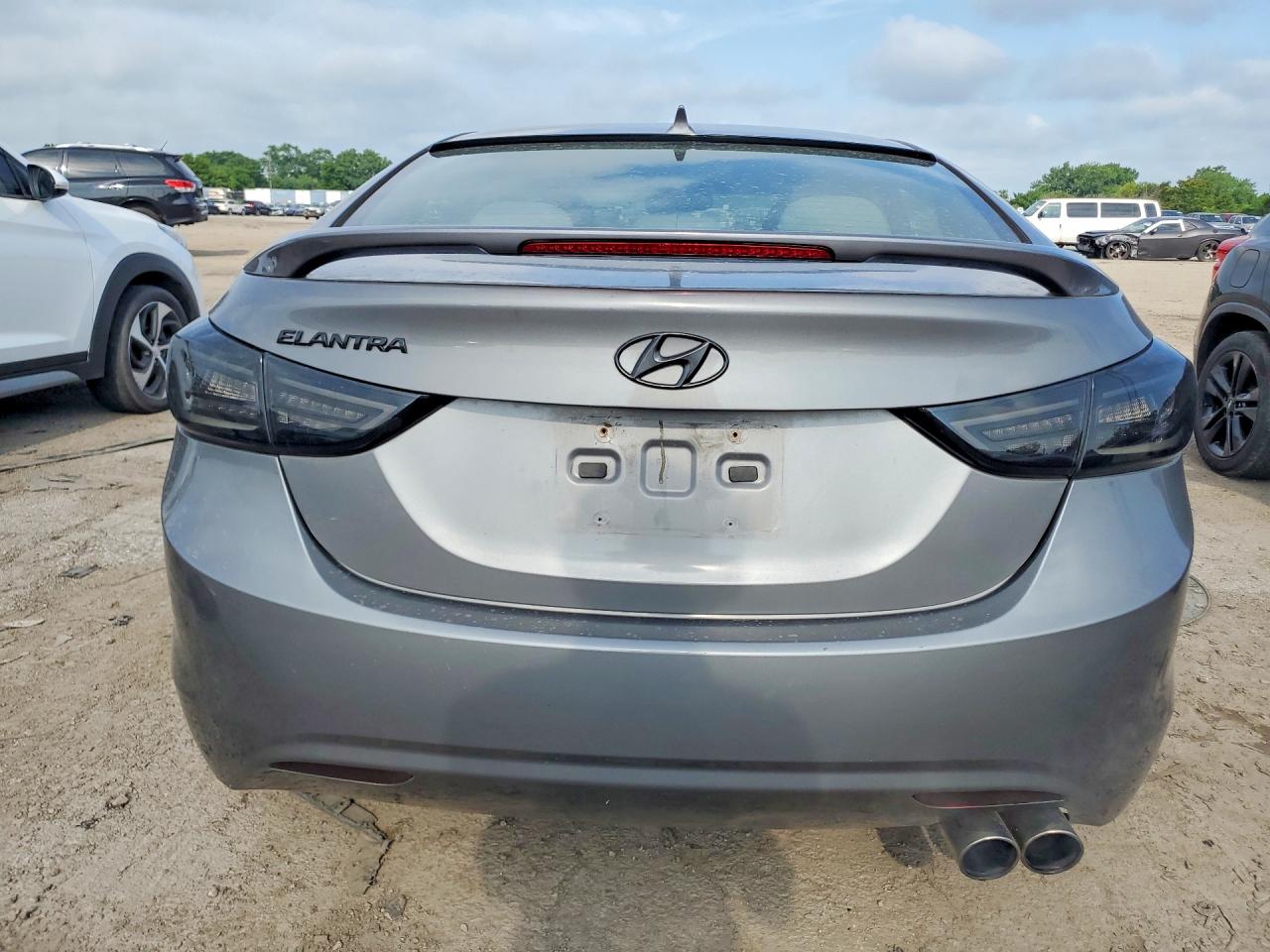 2013 Hyundai Elantra Gls Gray vin: 5NPDH4AE6DH181318