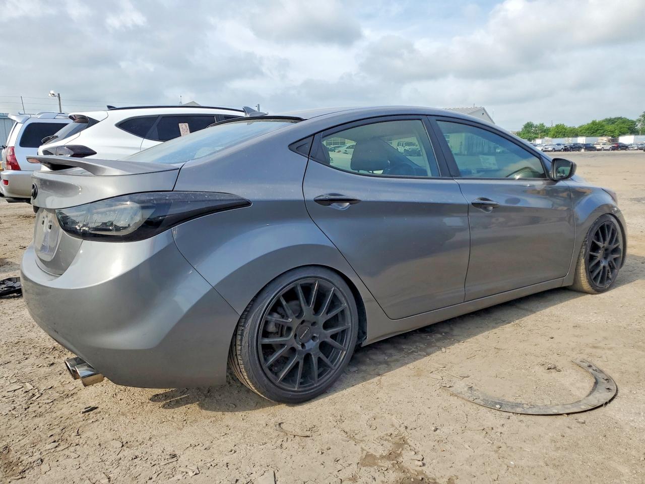 2013 Hyundai Elantra Gls Gray vin: 5NPDH4AE6DH181318