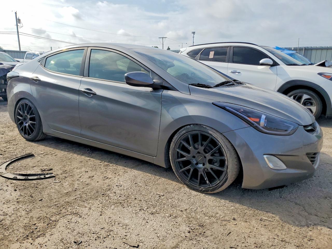 2013 Hyundai Elantra Gls Gray vin: 5NPDH4AE6DH181318
