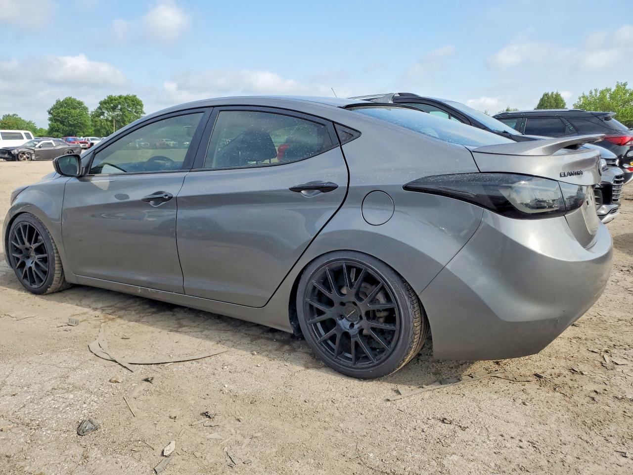 2013 Hyundai Elantra Gls Gray vin: 5NPDH4AE6DH181318