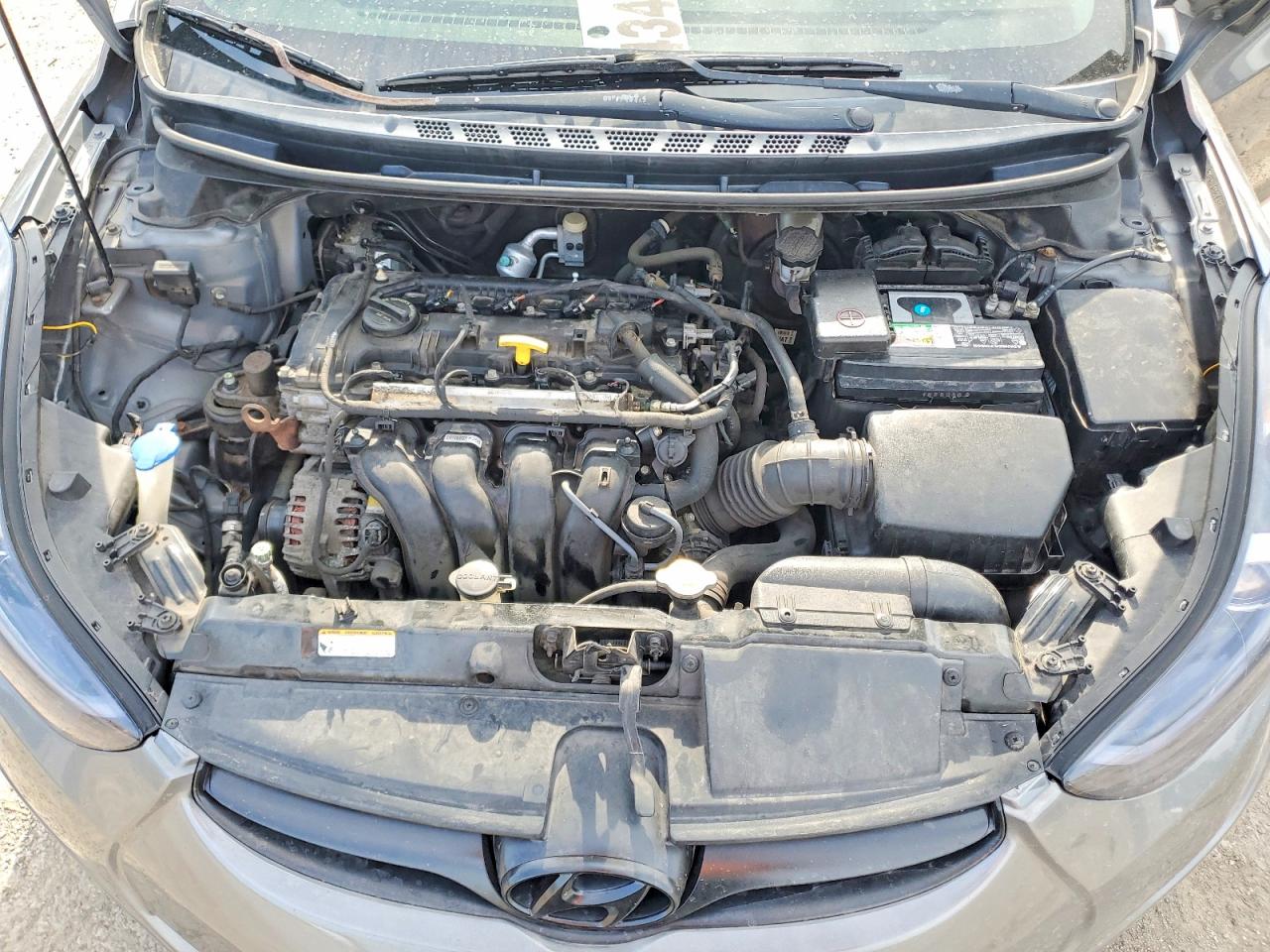 2013 Hyundai Elantra Gls Gray vin: 5NPDH4AE6DH181318