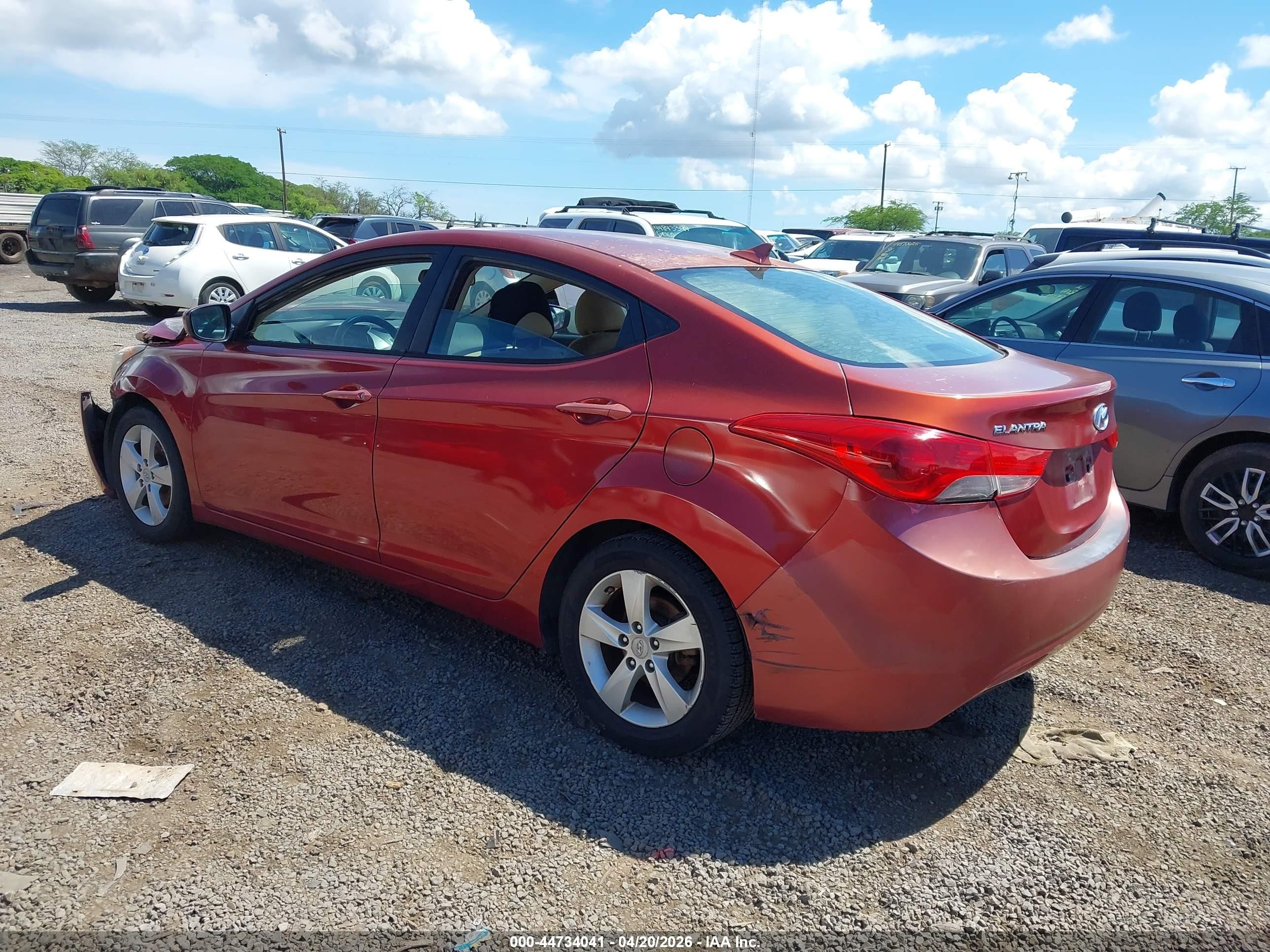 2013 Hyundai Elantra Gls/limited Red vin: 5NPDH4AE6DH187443