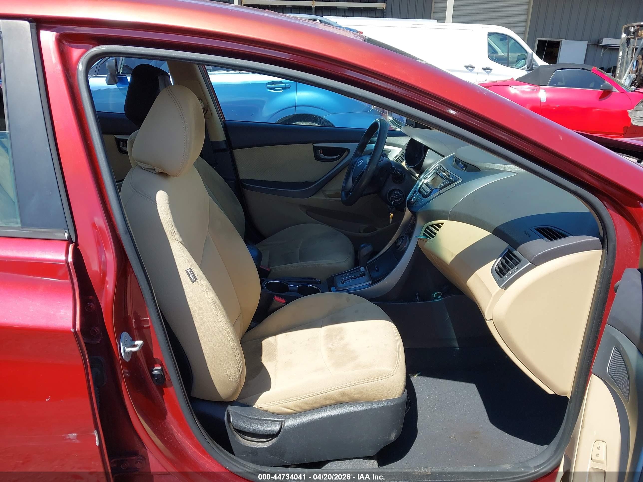 2013 Hyundai Elantra Gls/limited Red vin: 5NPDH4AE6DH187443
