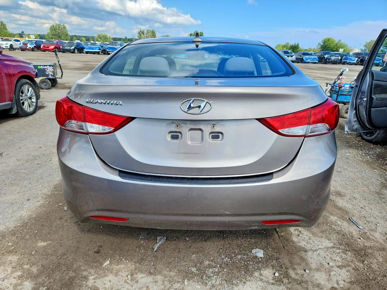 2013 Hyundai Elantra Gls Silver vin: 5NPDH4AE6DH187717
